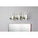 Bocage 3 Light 22 inch PC Bath Light Wall Light in Polished Chrome